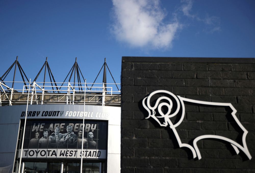 A general view outside Pride Park before the match between Derby County and Bournemouth in Derby November 21, 2021. u00e2u20acu201d Reuters pic