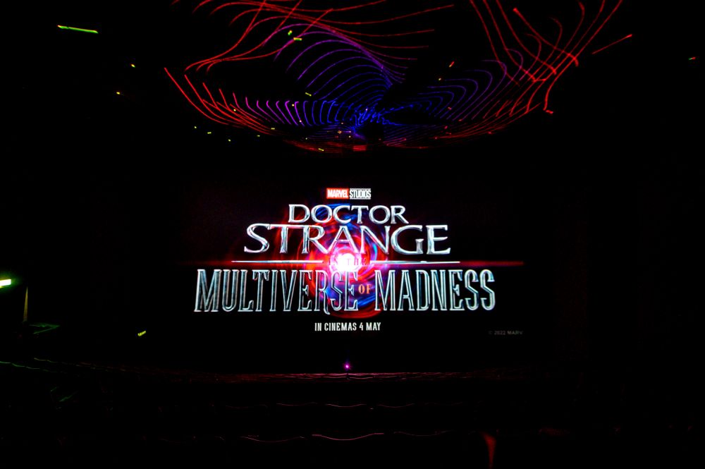Local moviegoers will get to immerse themselves further into the multiverse with exclusive light show projection for u00e2u20acu02dcDoctor Strange in the Multiverse of Madnessu00e2u20acu2122. u00e2u20acu201d Picture courtesy of Disney