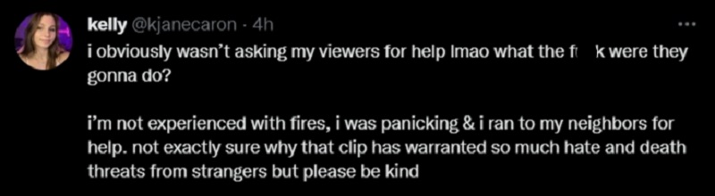 While gamely sharing news of her mistake on Twitter, Caron urged others to stop sending her hate comments and death threats. ― Screenshot via Twitter/ kjanecaron