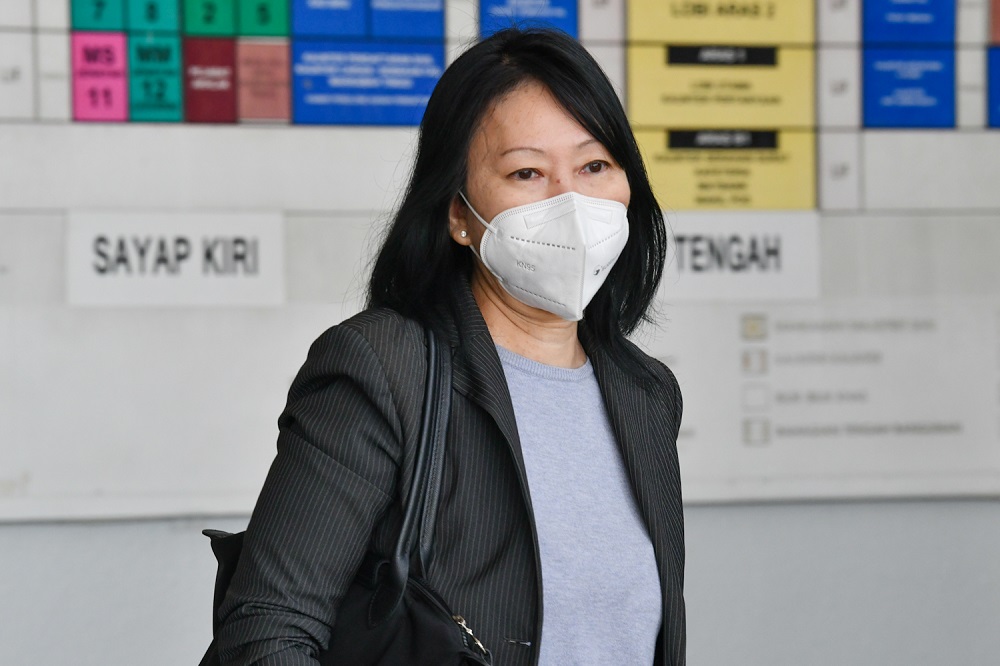 Former 1MDB company secretary Goh Gaik Kim is pictured at the Kuala Lumpur High Court Complex May 12, 2022. u00e2u20acu2022 Picture by Devan Manuel