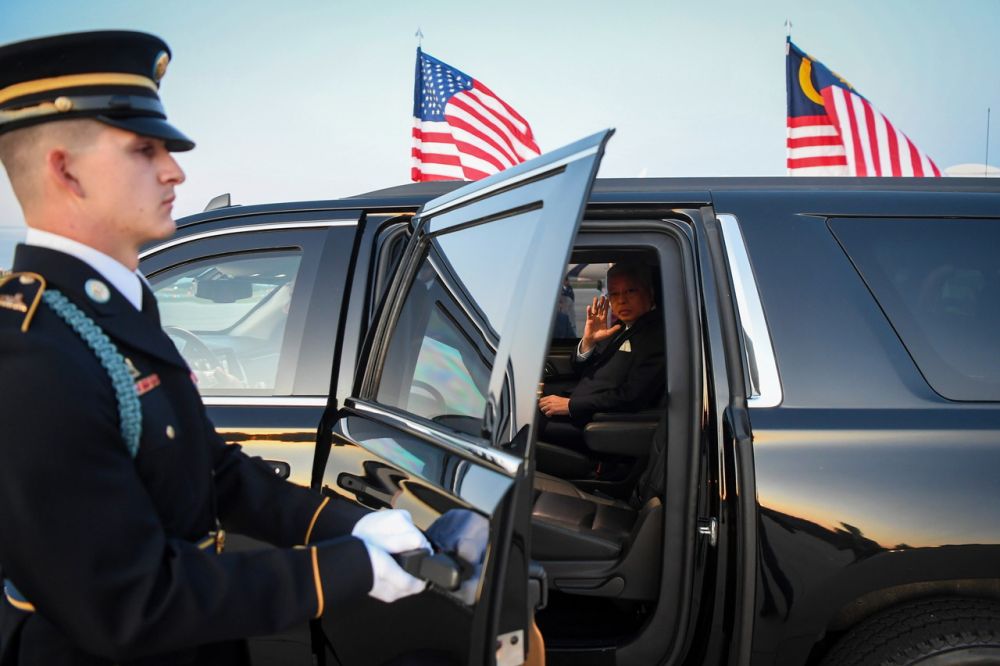 Prime Minister Datuk Seri Ismail Sabri Yaakob arrives at Joint Base Andrews in Washington May 11, 2022. u00e2u20acu201d Bernama pic
