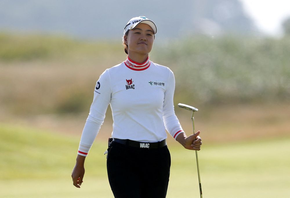 Australia's Minjee Lee reacts during the final round of the AIG Women's Open at Carnoustie, Scotland, August 22, 2021. u00e2u20acu201d Reuters picnn