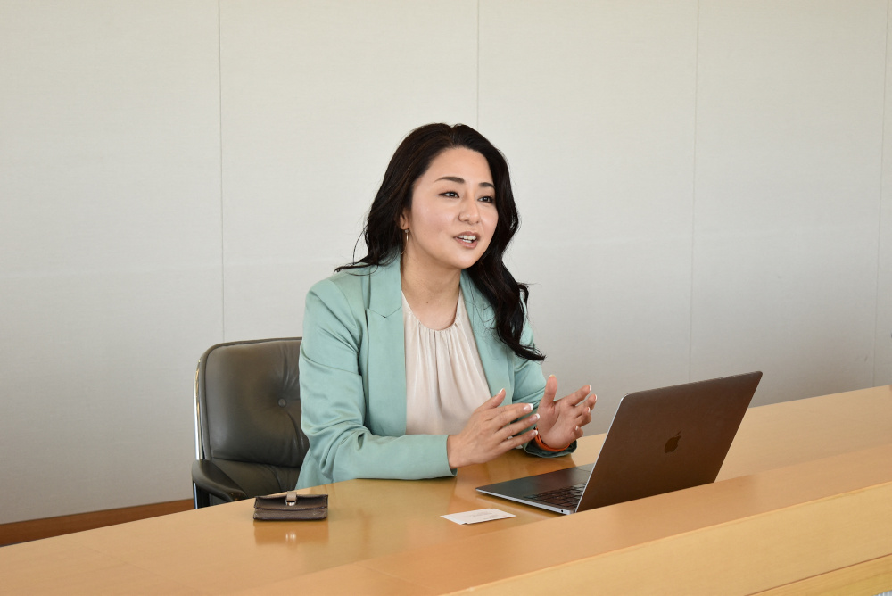 Recruit COO Ayano Senaha speaks during an interview in Tokyo May 10, 2022. u00e2u20acu201d Reuters pic