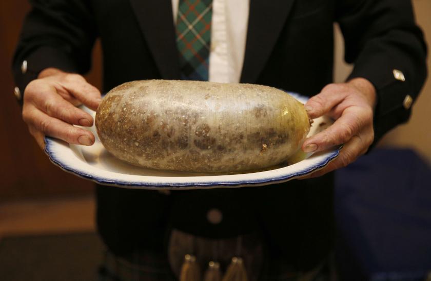 A Haggis is carried at a Burns supper in Killiecrankie, Scotland January 26, 2014. u00e2u20acu201d Reuters pic