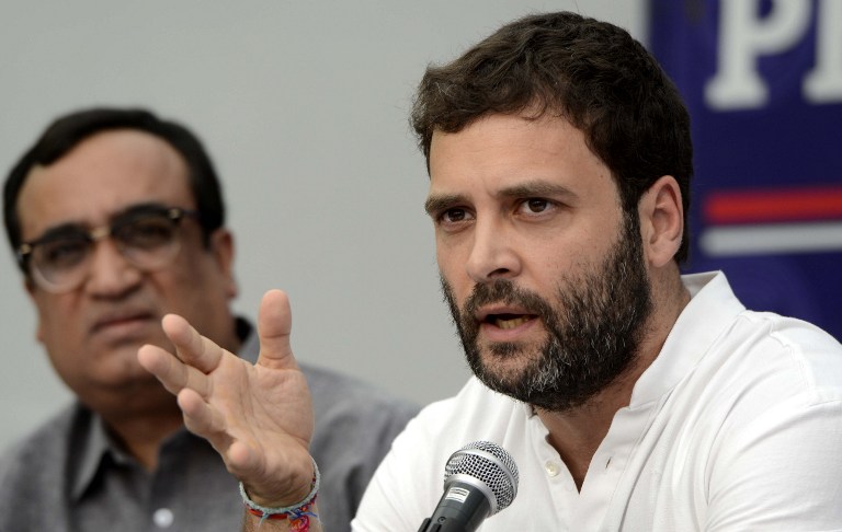 Vice President of the Indian National Congress, Rahul Gandhi speaks during a program at the Press Club in New Delhi on September 27, 2013. u00e2u20acu201d AFP pic