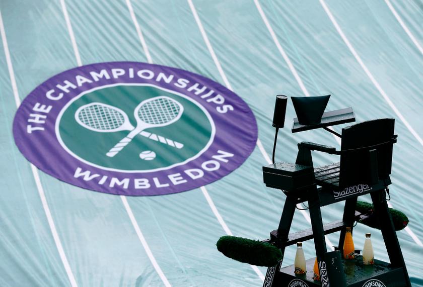 The rain covers protect a court at the Wimbledon Tennis Championships, in London June 28, 2013. u00e2u20acu201d Reuters pic