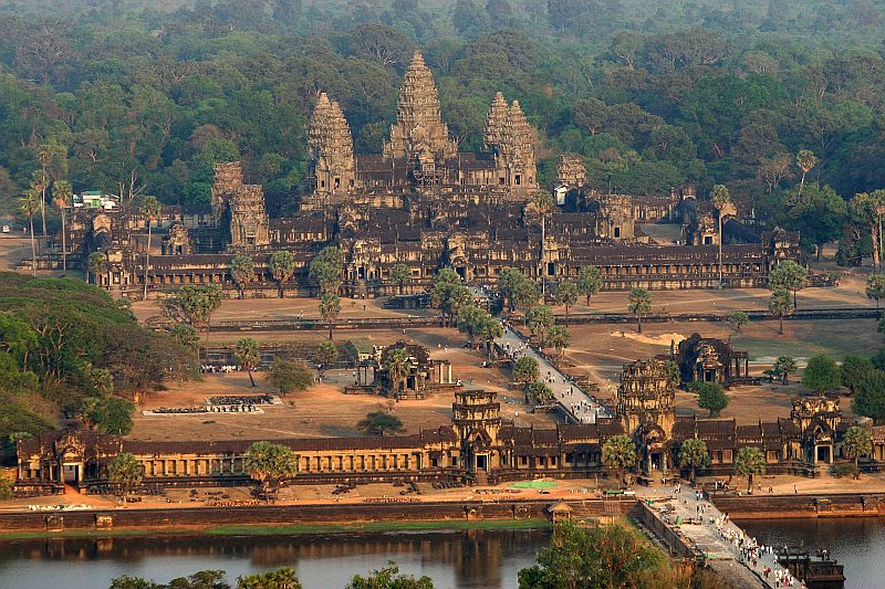 Aerial view of the Angkor Wat temple in Siem Reap province some 314 kilometers northwest of Phnom Penh. u00e2u20acu201d AFP-Relaxnews pic