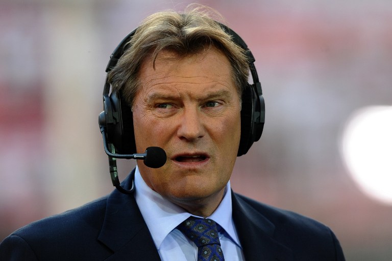 Former England manager Glenn Hoddle is interviewed for British televison ahead of the UEFA Champions League football match between Benfica and Chelsea at Estadio da Luz in Lisbon, on March 26, 2012. u00e2u20acu201d AFP pic