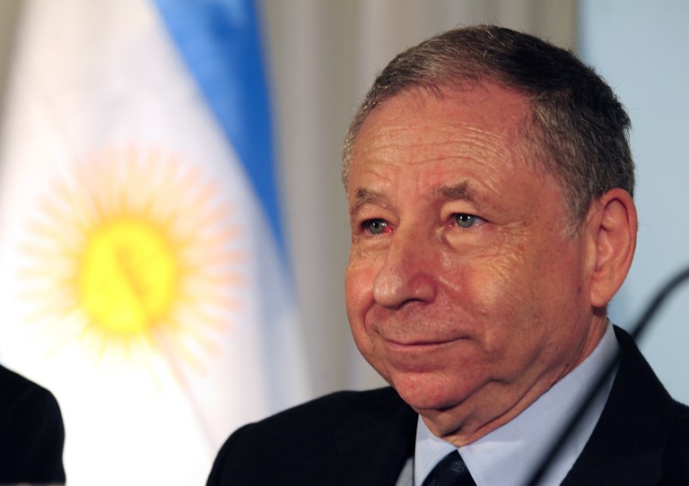 The president of the International Automobile Federation (FIA), Jean Todt, arrives for a press conference at the Argentine Automobile Club on August 1, 2013. u00e2u20acu201d AFP pic