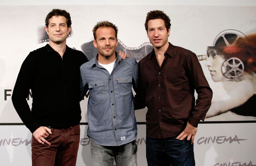 Directors Alan and Gabe (right) Polsky pose with actor Stephen Dorff (centre) during the photocall for the movie 'The Motel Life' at the Rome Film Festival in this November 16, 2012, file photo. u00e2u20acu201d Reuters pic