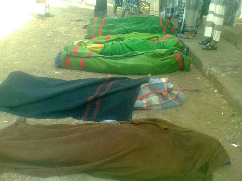 Dead soldiers are wrapped in blankets after gunmen opened fire at the military headquarters in Mayfaa, Yemen's southern province of Shabwa Sept 20, 2013. u00e2u20acu201d Reuters pic