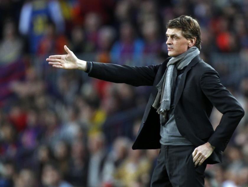 Barcelona's coach Tito Vilanova gestures during the Champions League semi-final second leg match against Bayern Munich at Camp Nou stadium in Barcelona in this May 1, 2013 file photo. u00e2u20acu201c Reuters pic