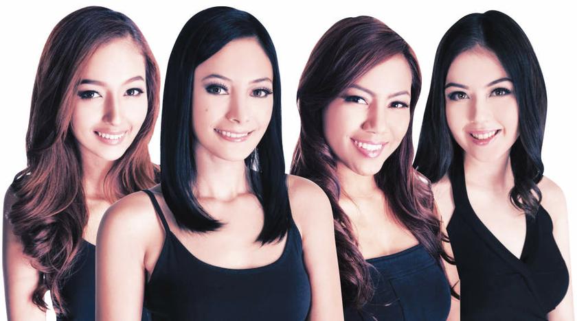 The Miss Malaysia beauty contestants who were dropped (from left): Wafa Johanna De Korte, Kathrina Ridzuan, Miera Sheikh, Sara Amelia Bernard. u00e2u20acu201d The Malay Mail pic
