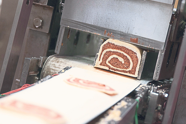 The pepper biscuits used to be hand sliced but are now sliced by machines bought more than 30 years ago