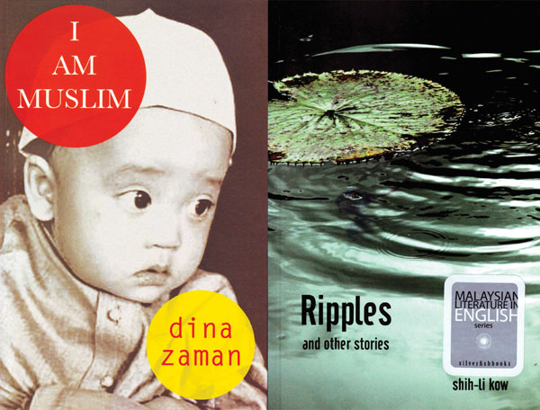 Dina Zaman’s I Am Muslim (left) and Shih-Li Kow’s Ripples and other stories (right). Pictures courtesy of Silverfish Books