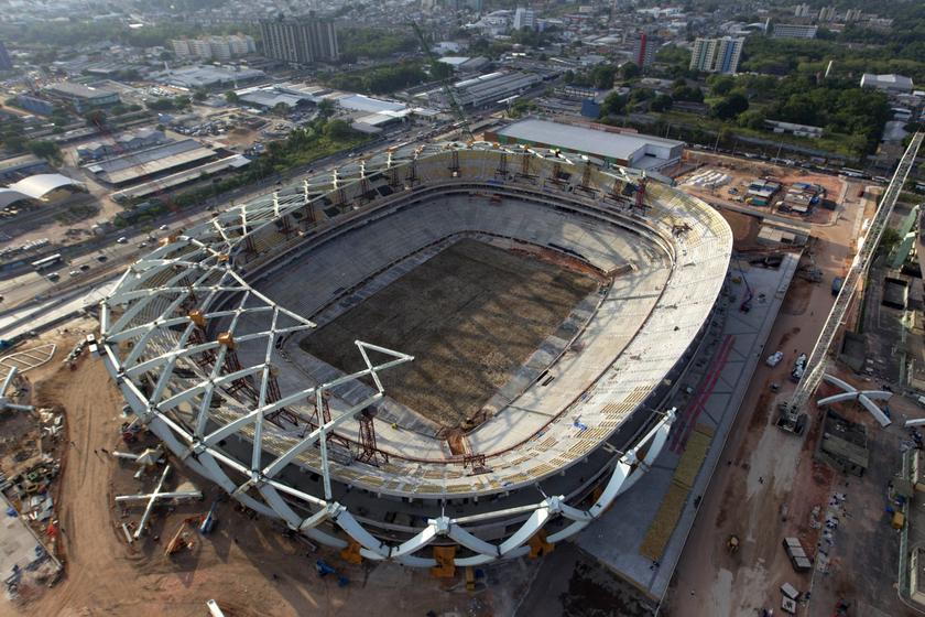 A view is seen of the ongoing construction of the Arena da Amazonas Stadium, in the heart of Brazil's Amazon rainforest, October 7, 2013. u00e2u20acu201d Reuters pic