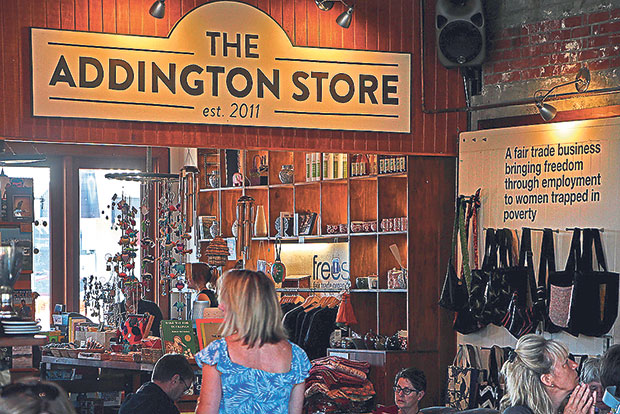 Part of the profits from sales at the Addington Coffee Co-op Store is redistributed back to the Christchurch community