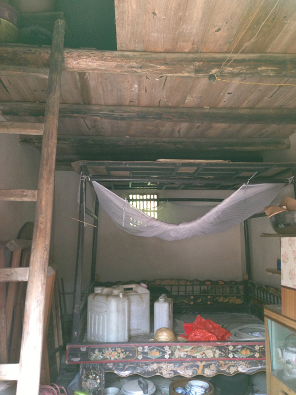 One of the bedrooms in the house.