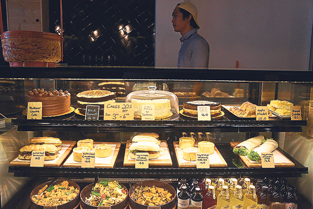 The cakes are supplied by local home bakers as Cottle wants to support artisanal food producers