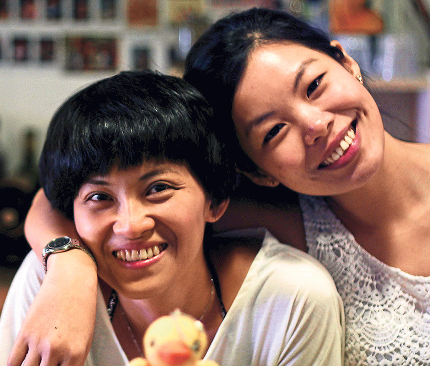 Jane Lee and Chang Lee Peng, the friendly proprietors of Await Café