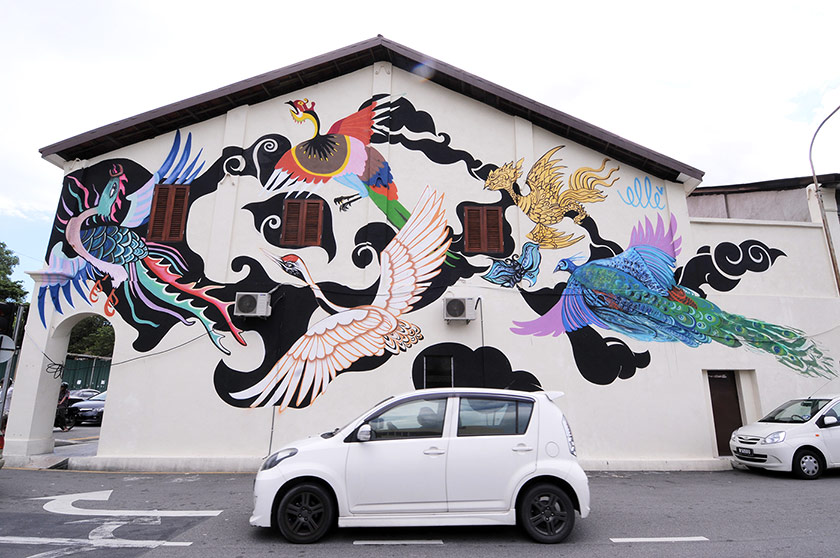 Birds in flight by Elle along Macallum Street