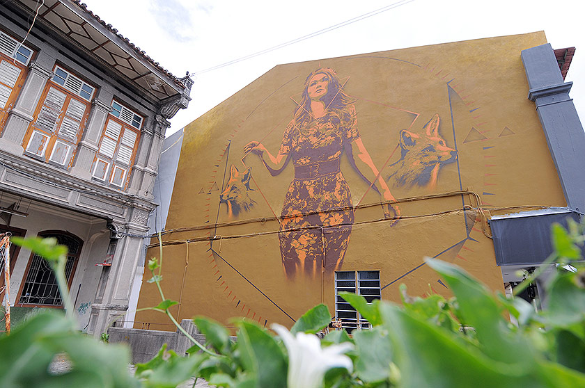 Mural by TankPetrol along Presgrave Street