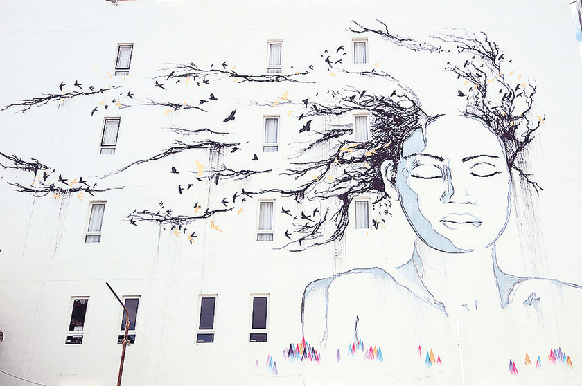 Evocative work by Vexta at Chulia Mansion along Chulia Street