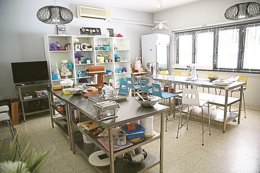 Yani’s cake studio in Ampang where she teaches classes twice a month