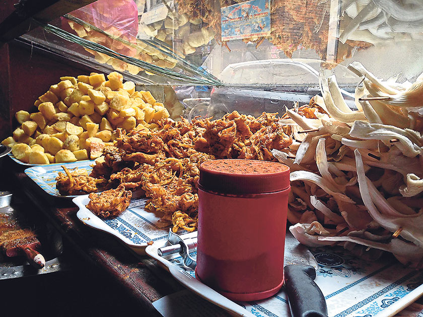 Nepalese street food is often fried