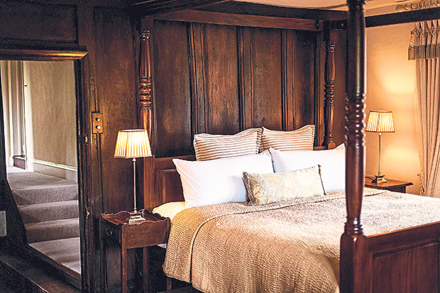 The “restaurant with rooms” maintains its historic look with luxurious touches to make a stay here comfortable.