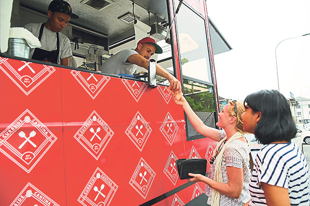 Make your payment and they’ll call for you once your order is ready