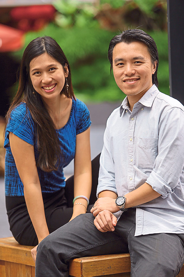 The Red Beanbag’s Hai Lin Lee (left) and Lee Yew Kheong (right) are Jason’s biggest supporters