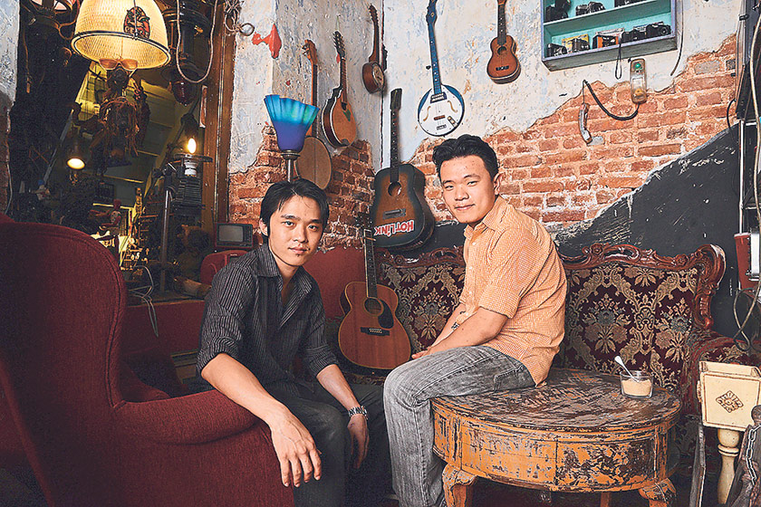 The people behind Junk Cafe, Jason and Ong (right)