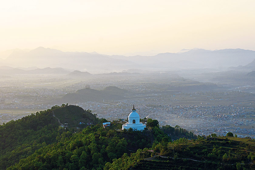 The World Peace Pagoda is the only other landmark in the vicinity.