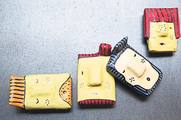 Introducing Hassan who sports different coloured hair and beards whenever he appears.