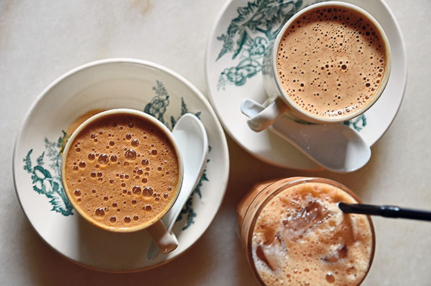 Frothy and robust Ipoh white coffee at the Ipoh Garden South’s Old Town Kopitiam, their first outlet in Malaysia.