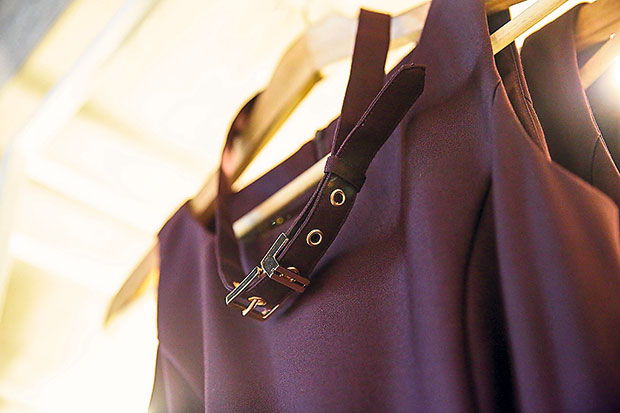Some of the dresses are fitted with accessories to offer a complete look.