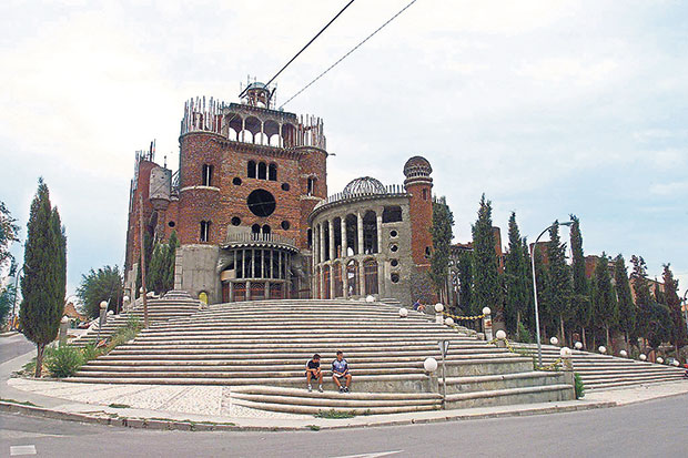 General view of the cathedral that Justo Gallego Martinez started to build on his own in Mejorada del Campo near Madrid — Picture by AFP