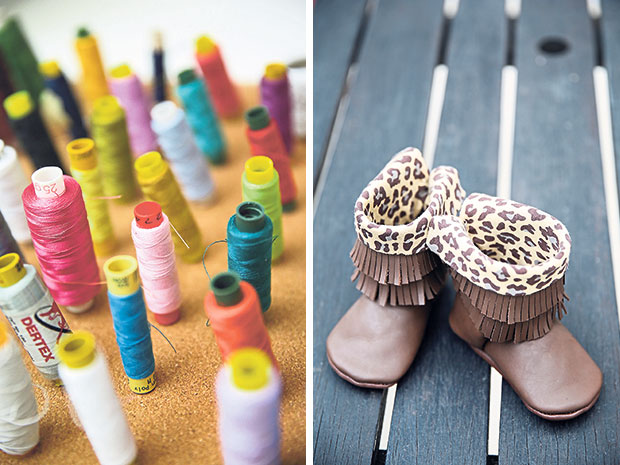Colourful and fun designs are what makes Bebebundo special (left). Don’t these look like something Pocahontas would wear? (right).