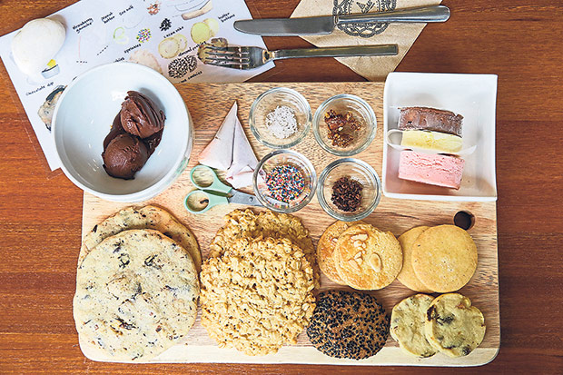 Have fun with your friends or family by ordering the Cookie Play Board as you mix and match the cookies with dips, homemade ice-cream and sprinkles.