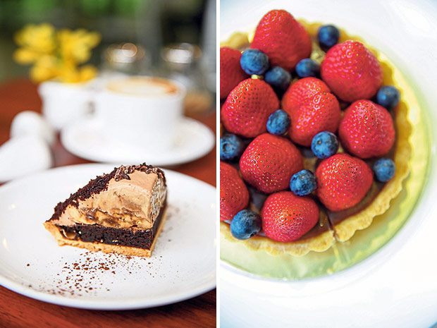 One of the newly introduced tarts at Delectable by Su is this Chocolate Banana Tart (left). The Very Berry tart is a combination of luscious chocolate and juicy berries (right).