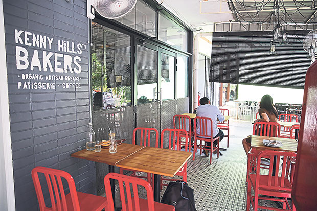 People like to linger around for a cup of coffee or a quick bite during the day.