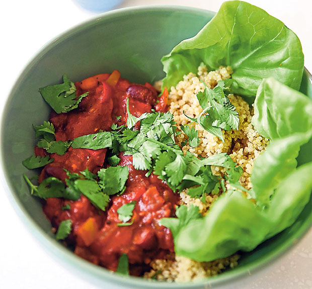 One of Holly Anderson’s creations is this deconstructed burrito bowl.