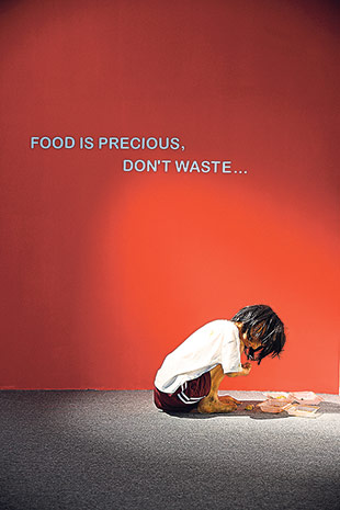 The parting message...food is precious, don’t waste.