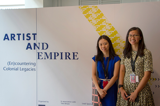 The exhibition is also co-curated by Melinda Susanto, Assistant Curator (left), and Toffa Abdul Wahed, Curatorial Assistant (right)