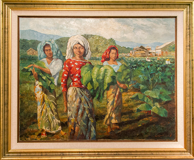 Memetik Daun Tembakau di Kelantan (1962) by Hoessein Enas