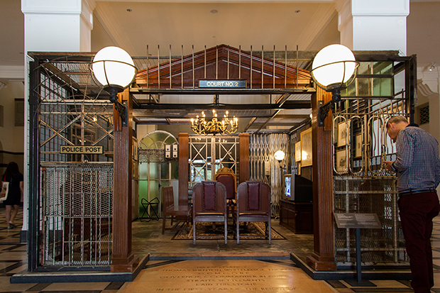 Re:Looking (2002-2003), a mixed media installation at the former Supreme Court Foyer by Malaysian artist Wong Hoy Cheong