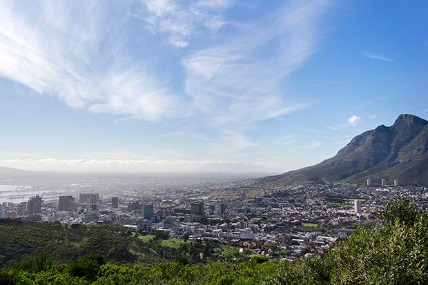 Dramatic skyline over Cape Town