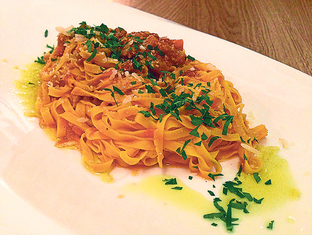 ChocoDuck’s handmade egg pasta with pork ragu