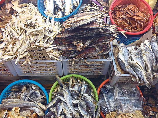 All manners of dried fish at Pasar Dato’ Keramat